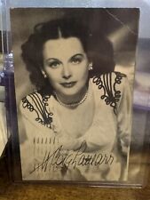 Hedy Lamarr Signed Autographed 1948 Postcard RARE picture