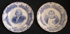 Pair Louisiana Purchase St Louis World's Fair Jefferson Napoleon Souvenir Plates picture