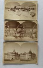 Canadian 3 StereoViews Photos SV Montreal Hotel Windsor Corsican Ship W. Notman picture