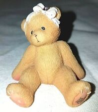 Avon Exclusive 1998 ENESCO P. Hillman Teddy Bear June Figurine Bow With Jewel picture