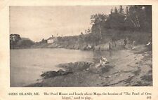 Postcard ME Orrs Island Pearl House and Beach Posted 1921 Vintage PC J1394 picture