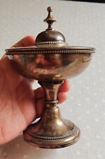 Beautiful antique silver plated bronze bowl for church communion picture