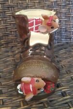 Yankee Candle Co. Tea Light Holder Christmas Holiday Mice Boot Mouse 5 picture