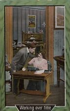  Postcard Frisky Man with Secretary assistant 1910 St.Paul Minn , Nelson picture