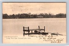 Orchard Lake MI-Michigan, Pine Lake, Antique, Souvenir, Vintage c1907 Postcard picture