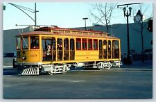 San Jose CA-California, SJRR #129 Street Car, Transportation, Tower, Postcard picture