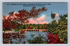 Crossville TN-Tennessee, Boating Cumberland Mountain State Park Vintage Postcard picture