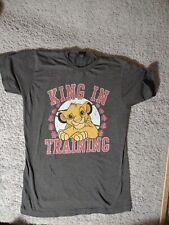Disney Lion King King In Training Simba Dark Grey Medium Tshirt picture