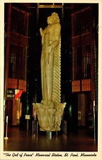 St. Paul City Hall God of Peace Memorial Statue Bob Young Minn. Postcard 6R picture