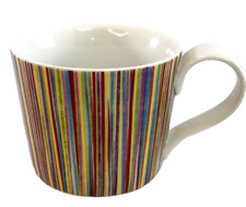 Starbucks 2008 Multi Color Stripe Ceramic Coffee Mug picture