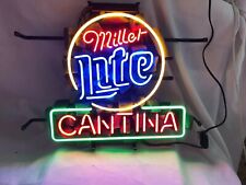 Cantina Lite Beer Neon Sign 19x15 Beer Bar Store Cave Window Wall Decor picture