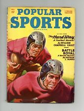Popular Sports Magazine Pulp Sep 1949 Vol. 20 #3 GD Low Grade picture
