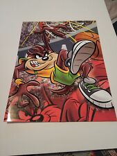 Vintage Looney Tunes Taz Notebook Folder Stuart Hall Tasmanian Devil 90s Dunk picture