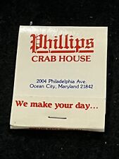 Vintage Phillips Crab House Matchbook Ocean City MD Full Book picture