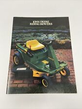 Vintage John Deere Riding Mowers 15 Page Sales Brochure Color Photos 1987 picture