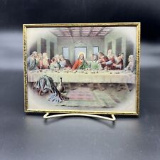 Vintage 9x7 Last Supper Framed Print picture