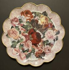 Franklin Mint Heirloom Collection Floral Porcelain Plates picture