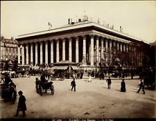 France, Paris, Palais Brongniart, photo. L.P. Vintage print, albumin print print  picture