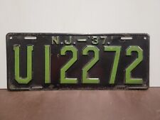 1937 New Jersey License Plate Tag Original picture