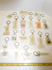 ~ 18 Vintage Glow-In-The-Dark Advertising Brands Key Chains ~ picture