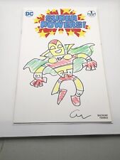 Mister Miracle Super Powers Comic Cover Color Art Drawing Signed By Art Baltazar picture