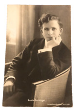 Louis Persinger RPPC American Violinist Pianist & Hans Verlag Real Photo 1900's picture