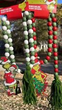 2023 Dr. Seuss GRINCH Who Stole Christmas Pack of 2 Wood BEADED GARLAND 41
