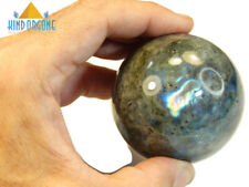 Labradorite Crystal Sphere Ball w/Stand 290g Healing Crystals Stone 59mm  LPE picture