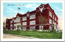 VINTAGE POSTCARD c. 1920s HIGH SCHOOL LOCATED AT ENID OKLAHOMA picture