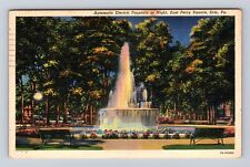 Erie PA-Pennsylvania, Automatic Electric Fountain, Vintage c1940 Postcard picture