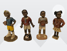 FMY Vintage Resin African American Youth Various Sport Figurines Choice of 4 picture