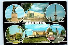 Berlin Germany Multi-View 1980s Vintage 4x6 Postcard D76. picture