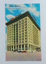 1950s Hotel Patten Chattanooga TN Postcard Old Cars Street Vintage Tennessee picture
