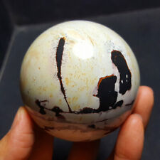 443G Natural Polished Chinese painting agate Crystal ball Madagascar 5514+ picture