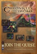 1996 Chronicles of the Sword PS1 PC 1996 Print Ad/Poster King Arthur Game Art picture