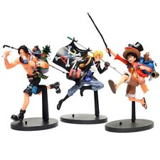 3 Pieces / Set One Piece Figure Running Three Brothers Luffy Ace Sabo picture