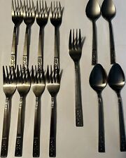 Interpur Cortina Stainless Steel Flatware Japan 13 Pc Mixed Lot Spoons Forks picture