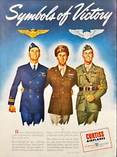 1945 Curtiss Airplanes Men of Air Superiority Bringing Peace WWII Print Ad picture