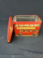 VTG RARE (NOT BANK) Churchill's Double-Decker Bus Confectionery Collectible Tin picture