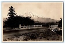 c1920's Mt. Shasta Bridge View California CA RPPC Photo Unposted Postcard picture