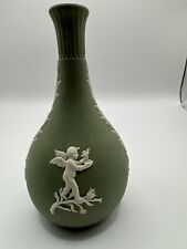 Vintage Wedgewood Jasperware Sage Green Bud Vase picture