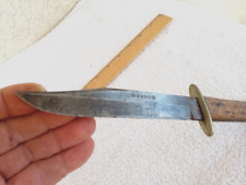 Very Rare Antique Alfred Williams Sheffield England Fixed Blade Knife Stag Scale picture