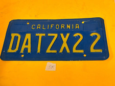 VTG. California Blue & Yellow License Plate - Personalized 