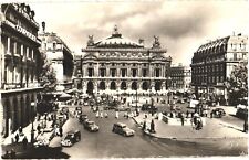Cars and People along The Palais Garnier, Opera, Paris, France Postcard picture