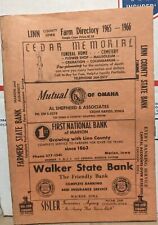 1965-1966 Linn County Iowa Ia Farm Directory Cedar Rapids Marion Anamosa ADS picture