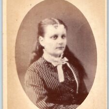 c1870s Brooklyn NY Young Lady Girl CdV Photo Card Gross Bros H29 picture