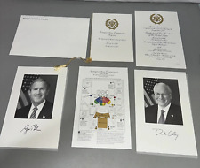2005 George Bush Dick Cheney President Inauguration Invitation Program Set Rep picture