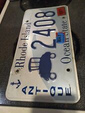 rhode island license plate antique # 2408  picture
