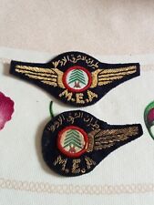 Rare 2 Patches Middle East Airways Airlines Badges picture