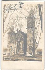 RPPC First Baptist Church, Reading, MI Hillsdale County 1908 Vintage Postcard picture